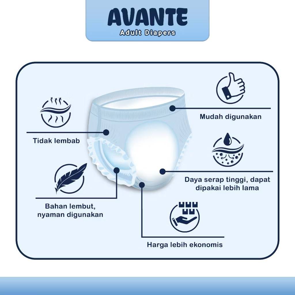 AVANTE PEREKAT Popok Dewasa All Size M9/L8/XL7