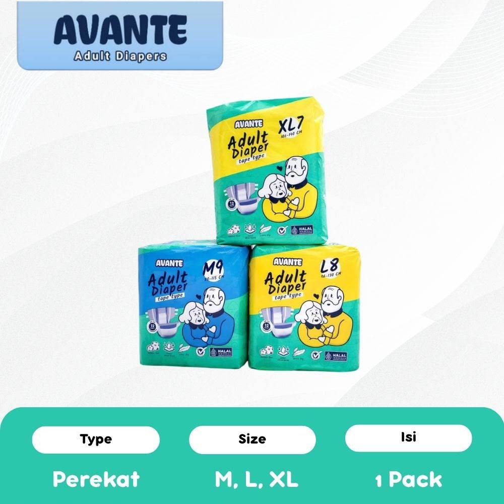 AVANTE PEREKAT Popok Dewasa All Size M9/L8/XL7