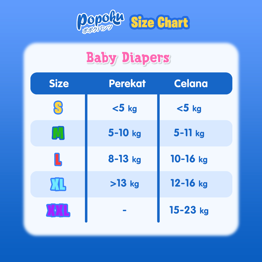 Popok Bayi Tipe Perekat Size L isi 80pcs