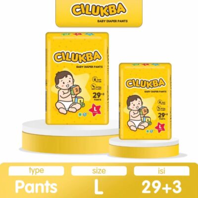 BigPack Cilukba Popok Bayi Celana Pants L 29+3 Diaper