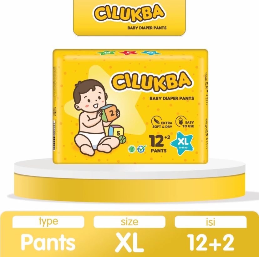 Cilukba Popok Bayi Celana Pants XL 12+2