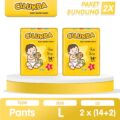 [BUNDLING MIDPACK] CILUKBA Popok Bayi Celana L 2x (14+2)