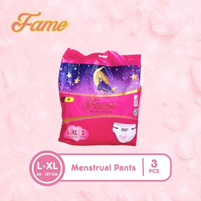 FAME Celana Menstruasi Size L - XL isi 3 pcs Pembalut Celana Menstrual Pants