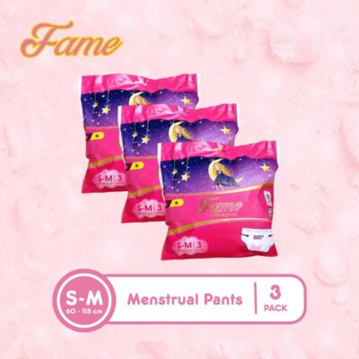 TRIPLEPACK FAME Celana Menstruasi Size S - M Pembalut Celana Menstrual Pants